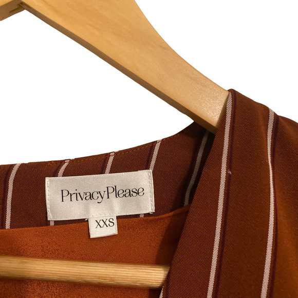 Revolve Privacy Please Curtis Dress Striped Long Sleeve Mini NWT S - Picture 7 of 9